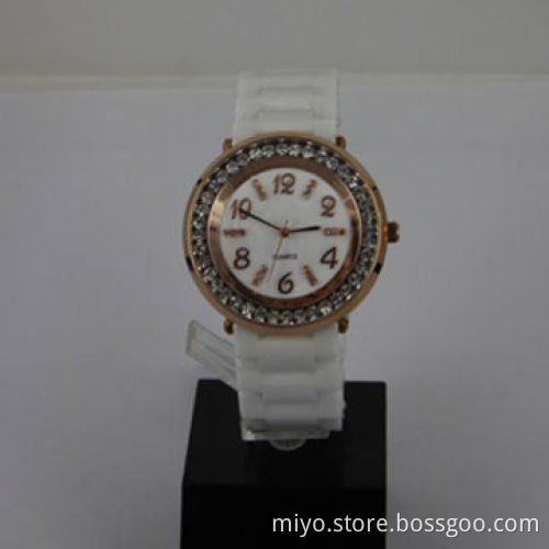 Stainless steel case/ceramic bracelet watch, fancy, novelty and unique items, OEM/ODM orders welcome